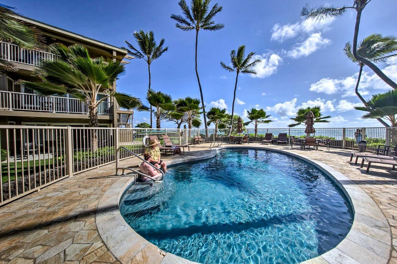 Waipouli Beachfront Condo With Balcony And Ocean Views Kapa'a Extérieur photo