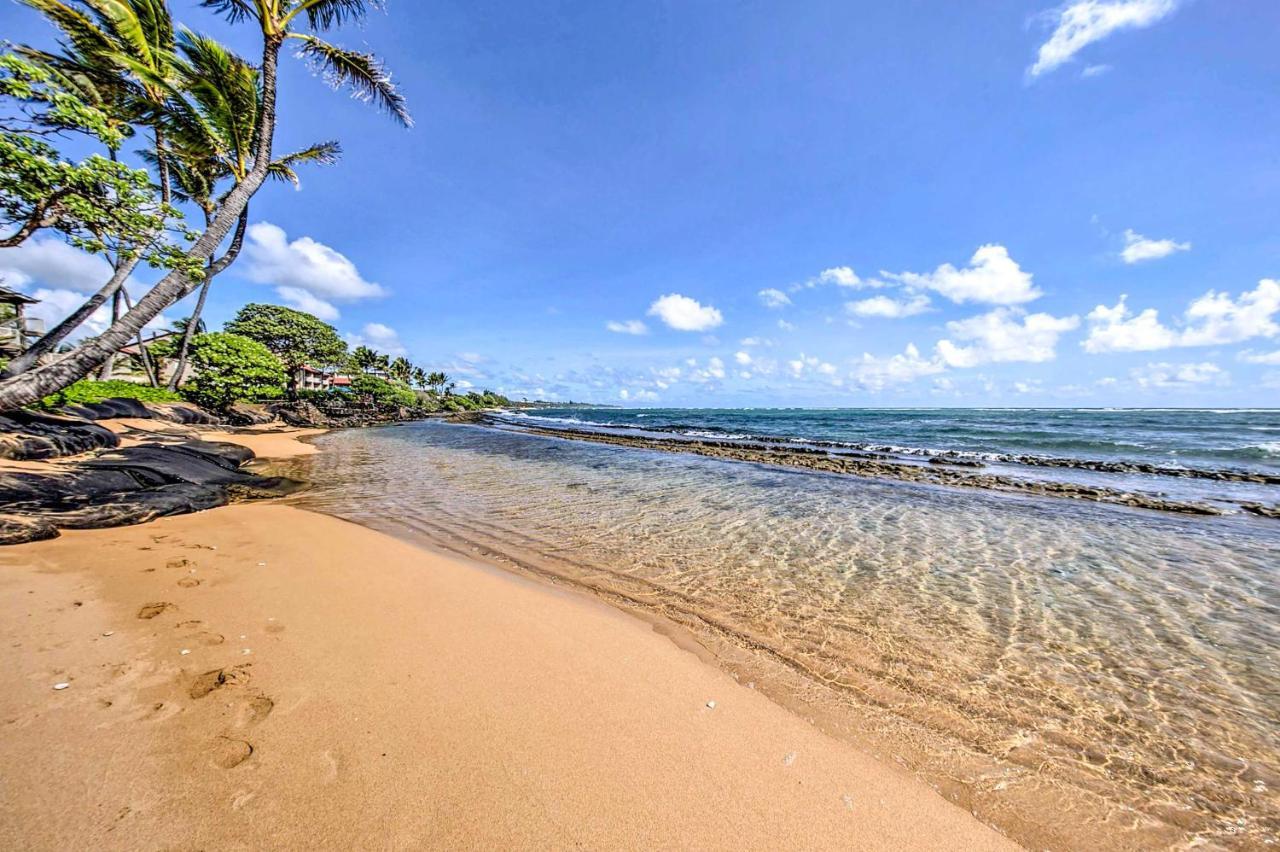 Waipouli Beachfront Condo With Balcony And Ocean Views Kapa'a Extérieur photo