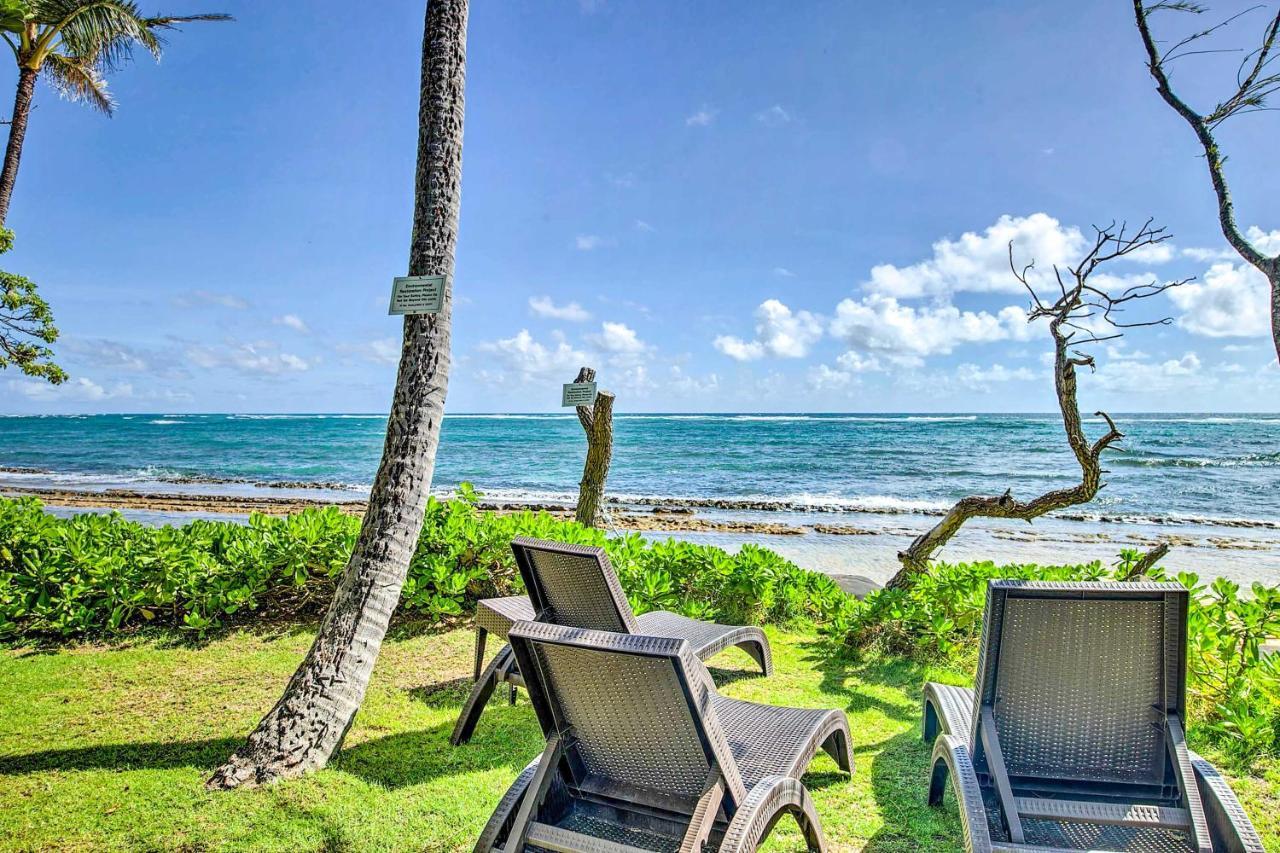 Waipouli Beachfront Condo With Balcony And Ocean Views Kapa'a Extérieur photo